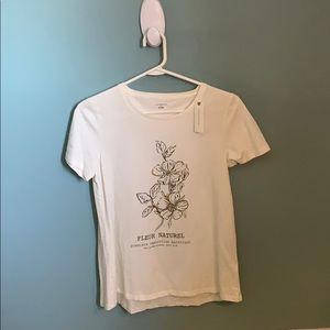 Anthropologie cream/ivory t-shirt NWT